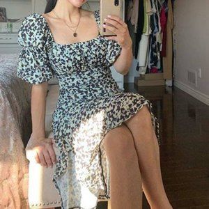 Topshop Mesh Balloon Midi Dress NWT